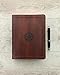 KJV Wide Margin Bible, Filament Enabled (LeatherLike, Dark Brown Medallion, Red Letter)
