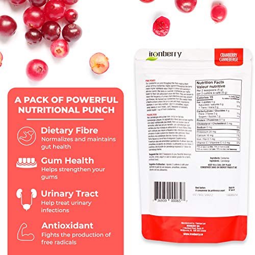 Superfood Cranberry Powder – Antioxidant Immune Booster Energy Vitamin Plant Based Smoothie Mix & Add Ins For Kids & Adults – Berry Extract Seed Juice Concentrate Supplement For Uti Weight Loss -Vegan #TOP5