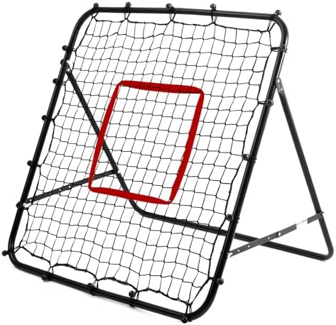 Adjustable Soccer Rebound Net | Soccer Trainer with Steel Frame | Portable Folding Rebounder for Passing & Shooting Practice | Outdoor Sports Equipment for Youth & Adult