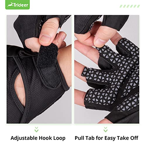 Trideer Workout Gloves For Men And Women, Lightweight Weight Lifting Gym Gloves For Cycling, Exercise, Weightlifting, Fitness, Training, Climbing, And Rowing, Full Palm Protection And Breathable #TOP4