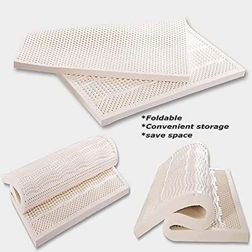 Baabji Natural Latex Hybrid Mattress,2In Trundle Mattress Medium Soft Organic Mattress Foldable Floor Sleeping Bed Tatami Mat With Cotton Cover,5Cm,120X200Cm #TOP6