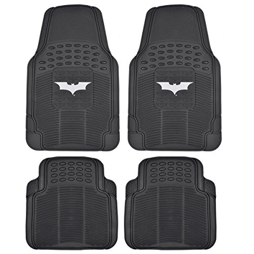 Dark Night Batman Rubber Floor Mats Car 4 PC Front Heavy Duty All Weather Prot.