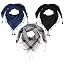 Set of 3 Black + Royal Blue + B&W