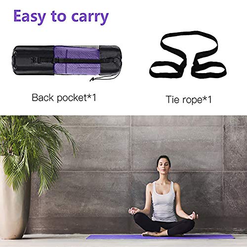 Fudao Mat Thick With Yoga Extra Bag Carry Non-Slip Yoga Fitness Waterproof Mat Sports Mat For Fitness & Yoga Equipment Yoga Set Of 2 And Strap (Multicolor, One Size) #TOP1