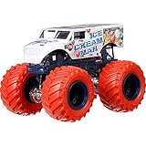 Hot Wheels Monster Jam 2018 Clear Crushers Ice Cream Man (Includes Re-Crushable Car) 1:64 Scale