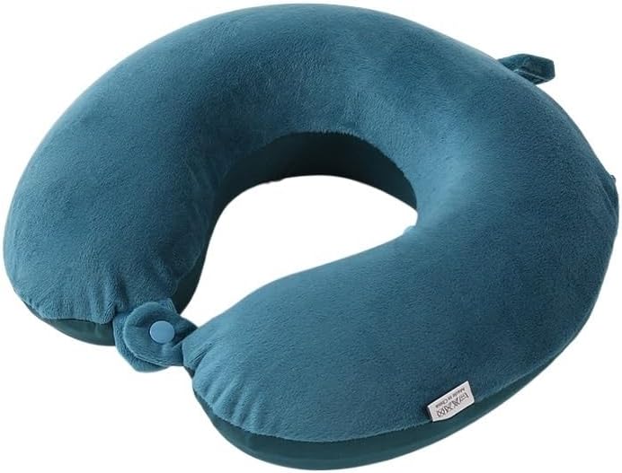 JSEIAJB U-Shaped Travel Portable Foldable Neck-Supporting Pillow for Office Naps Relaxation
