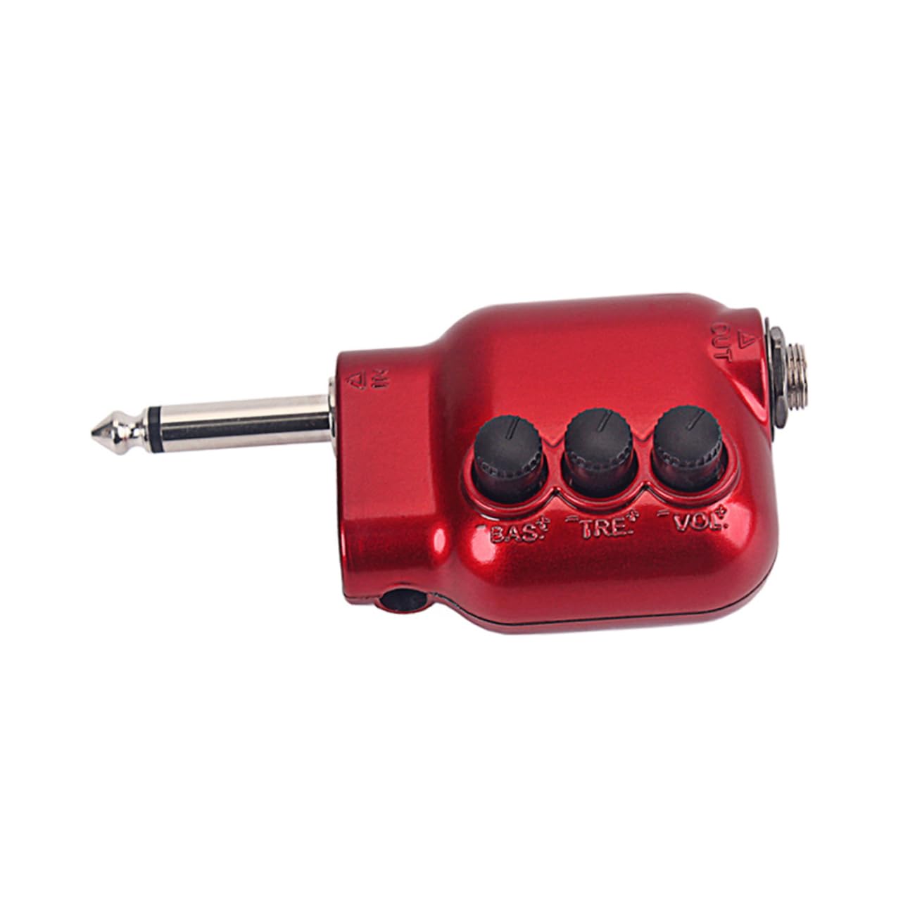 ARTIBETTER Preamp for Guitar Mini Preamplifier w 2-Band Eq Volume Control 6.35mm Bass Treble Adjustment Perfect for Home Stereo