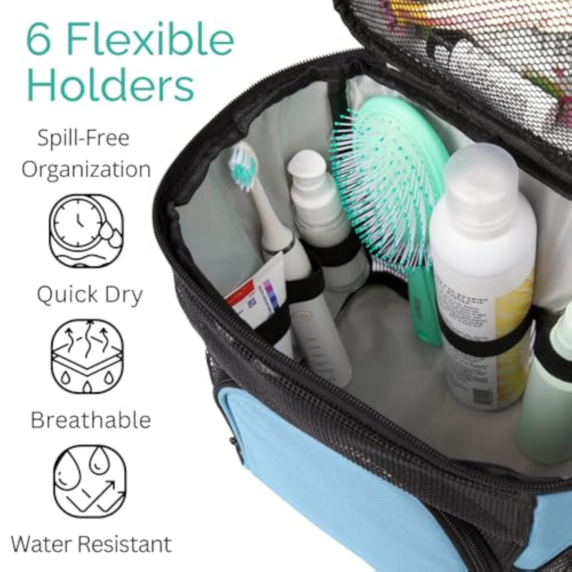 Large Portable Shower Caddy, Waterproof and Quick Dry