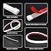 MAXGTRS 2Pcs 11-inch Ultrafine LED Strip Tube Flexible Waterproof Daytime Running Light White Suitable For Switchback Headlight LED Strip,Decorative Lamp,Running Lights,Neon Lights,Turn Signal Light