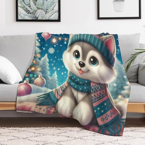 Couverture Cute Chien plaid super doux et moelleux lit canapé 180x200 - 3