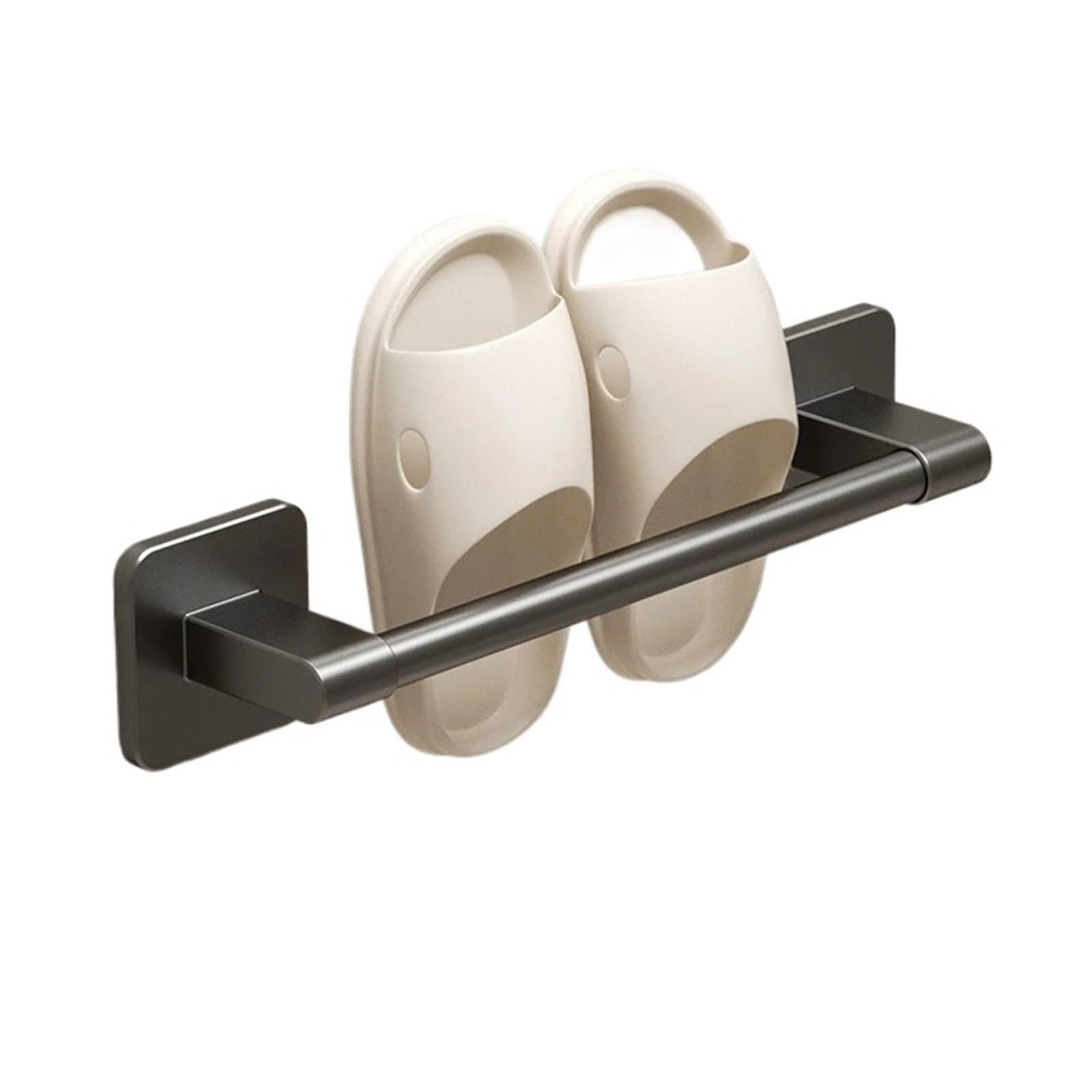 Étagère à chaussures murale sans perçage noir rangement chaussures lot de 2