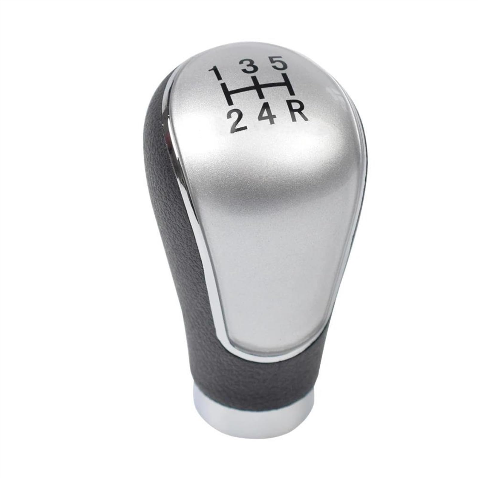 LTQSIV for Mazda 2/3/323/6/3 BK Car 5/6 Speed Manual Transmission Gear Shift Handle ABS Shift Lever Gear Shift Knob(5 Speed Silver)