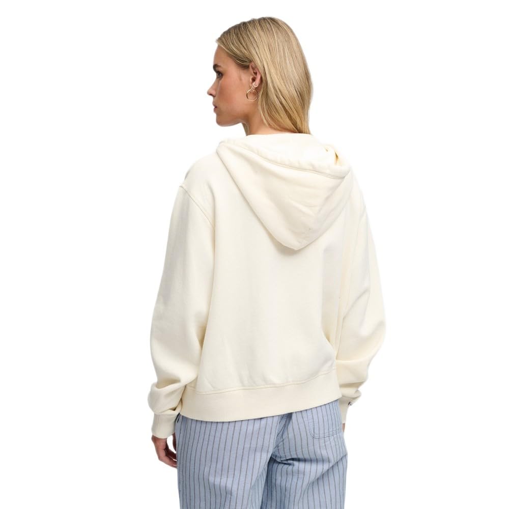 Superdry Athletic Essentials Relaxed Crop Full Zip Sweatshirt XS