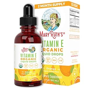 MaryRuth’s USDA Organic Vitamin E Liquid Drops | 2 Month Supply | Immune Support, Bone & Joint Health, Cognitive Health…