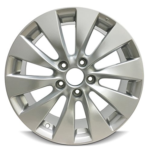 Road Ready Car Wheel For 2013-2015 Honda Accord 17 Inch Aluminum Rim W/Canter cap Fits R17 Tire - Exact OEM Replacement - Full-Size Spare