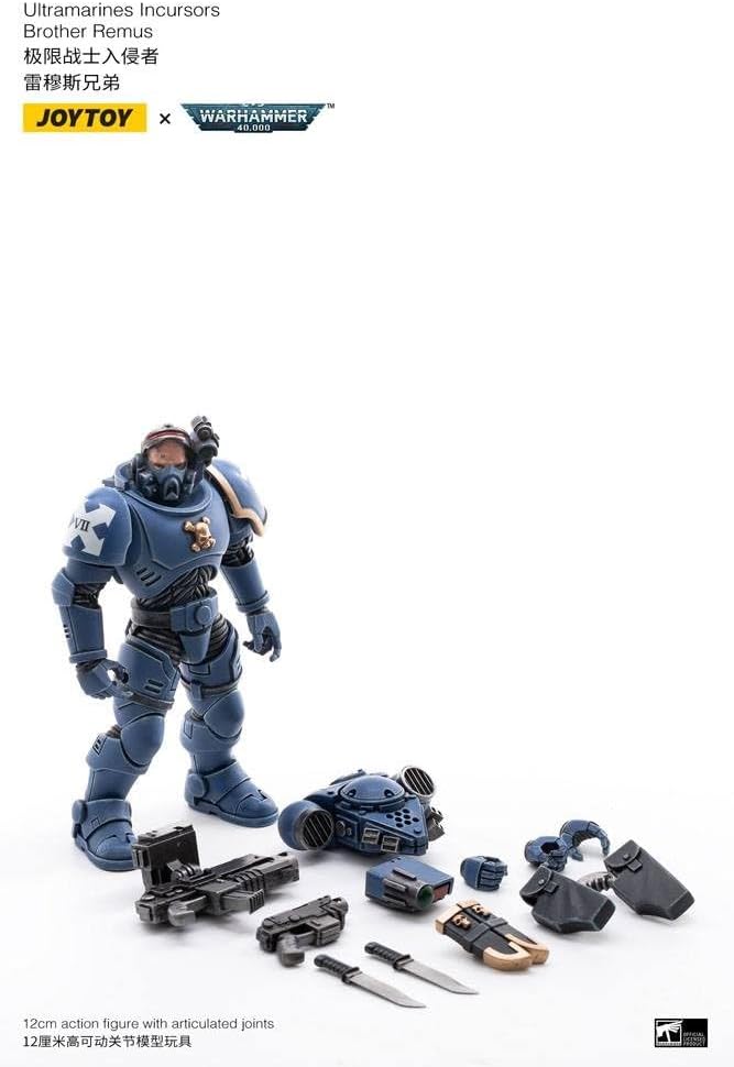 HUAXI Dark Source(HAINAN) TECH JOYTOY Warhammer 40K ULTRAMARINES INCURSORS 1/18 FIG, Multicolor