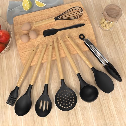 image for oannao Silicone Cooking Utensils Set Utensil Sets - 446°F Heat Resist