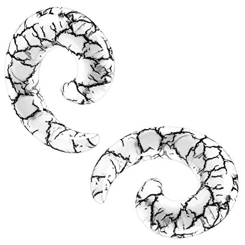 BanaVega 00g Acrylic Spiral Ear Gauges Cover