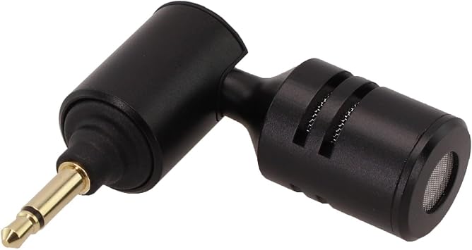 Foldable For Mini Microphone With Straight 3.5mm 2 3 4 Pole Connector For Mobile Phone Laptop Camera Stage Test Equipment Black Color2 Pole