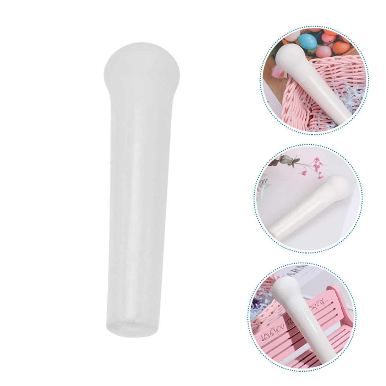 PRETYZOOM 10piezas Cerámica Pestle Para Molienda De Majadero Ergonómico Para Trituración De Especias y Verduras Utensilio De Cocina Práctico y De Limpiar