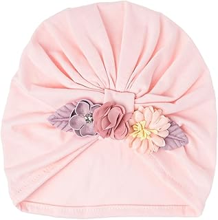 THE LITTLE LOOKERS Turban Cap | Turban Knot Bow Cap | Turban Cap for New Born Kids | Cap for Baby Girl |Cap for Baby Boy |...