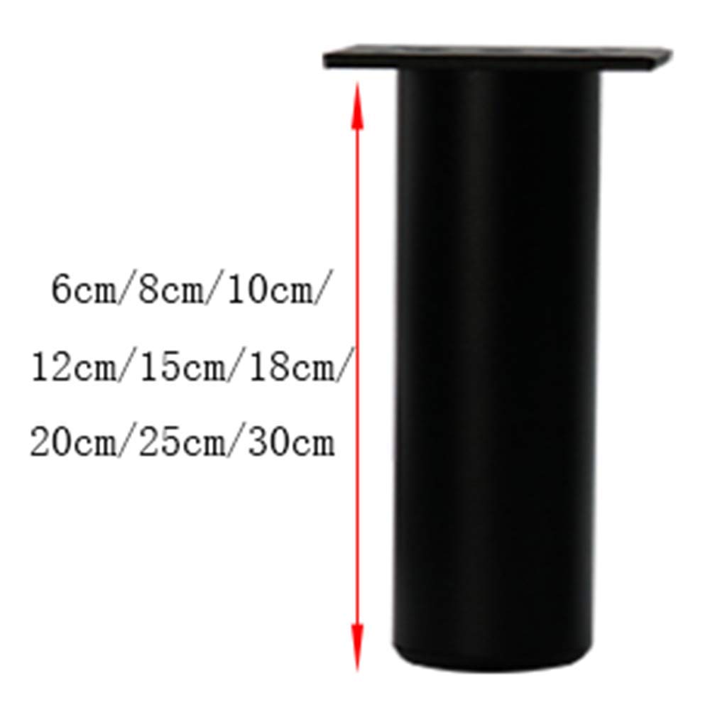 Gambe per mobili in Metallo, Divano, Argento Cromato, armadietto, ferramenta Fai da Te, Cucina, Bagno, Piedini di Rialzo (4 Pezzi) 13,2 cm