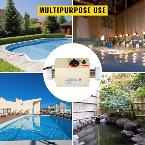 Bain à remous avec chauffe-piscine électrique haute performance