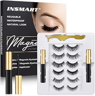 Pestañas magnéticas, 6 pares de pestañas magn...