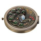 Design de poche classique : se range facilement dans une poche sans prendre de place, ce qui en fait un accessoire pratique au quotidien. petit miroir de poche, mini miroir pliable rond et compact