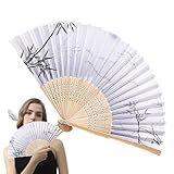 Large application : profitez de la combinaison parfaite de fonction et de style avec le ventilateur à main pliable de style chinois. Avec son utilisation polyvalente pour les besoins quotidiens de refroidissement et son design impressionnant, il convient à toutes les occasions, des mariages aux représentations théâtrales.