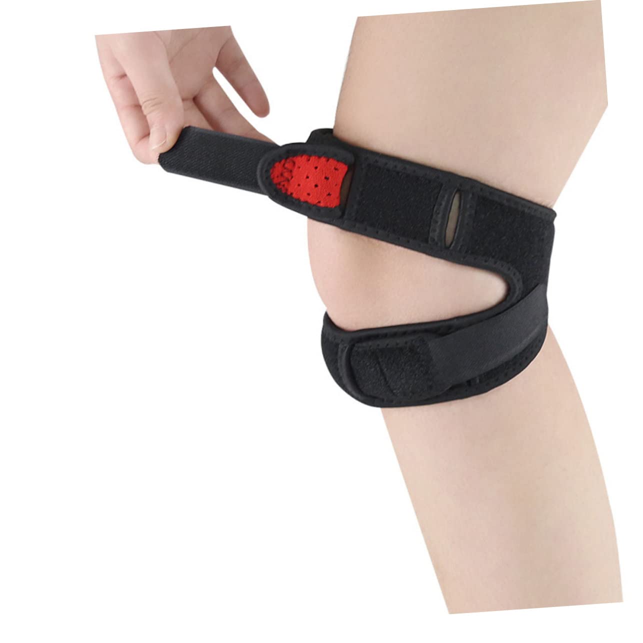 Mobestech 5pcs Sports Knee Brace Lightweight Patella Support Strap for Running Hiking Fitness Wear-resistant Breathable Elastic Material for Joint Stability Injury Prevention Lining