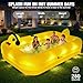 FizZeal Inflatable Pool with Lights,Solar Duck Inflatable Swimming Pool for Kid,Blow Up Pool for Adults,Large Inflatable Kiddie Pool,Durable Thickened Family Inflatable Kid Pool for Backyard 100*63*22