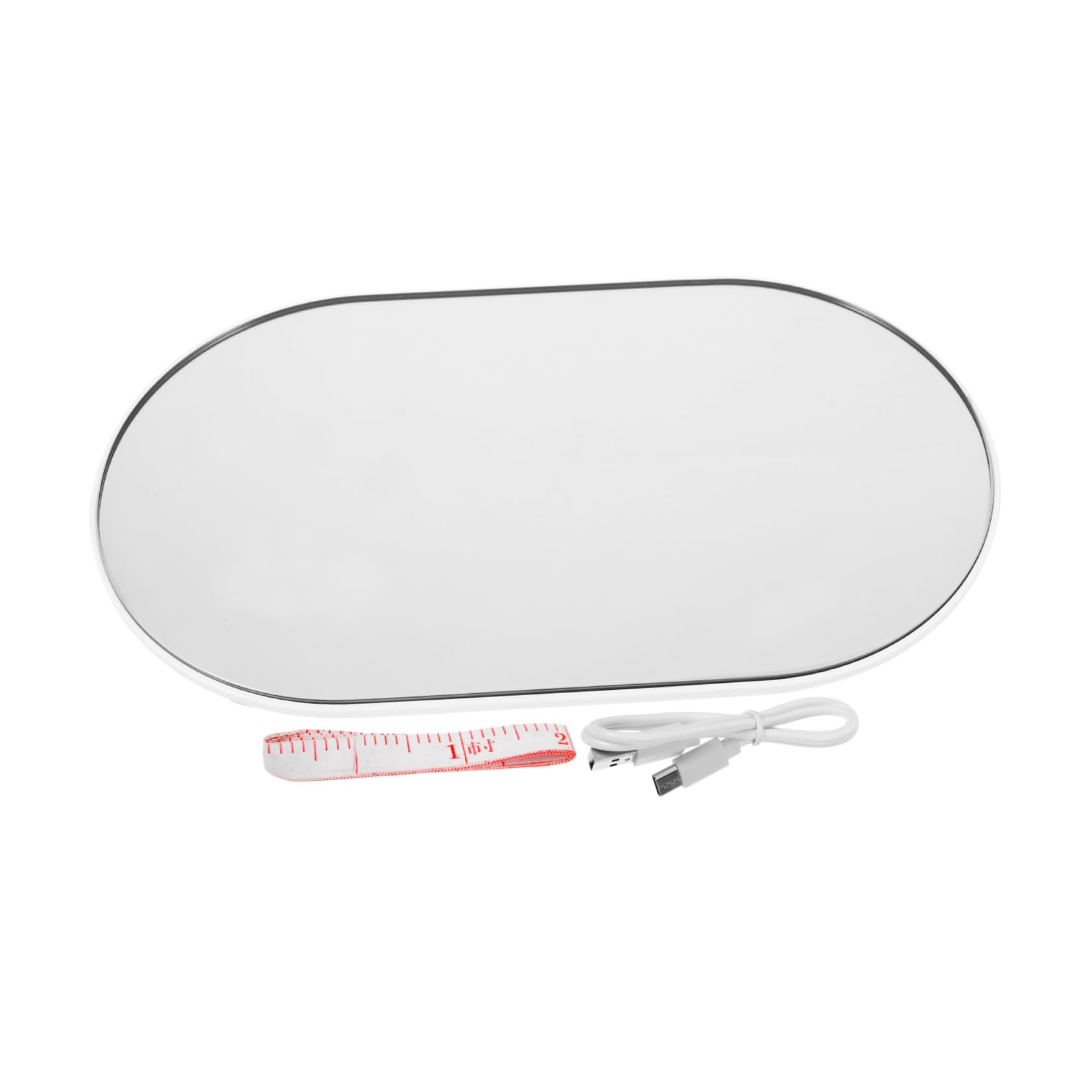 Báscula Electrónica Portátil para Pesar Peso Corporal, Tamaño Mini 26x15 Cm, Vidrio Templado Recargable, Báscula de Viaje para Mujeres y Uso Doméstico