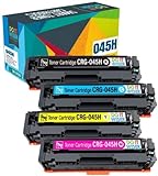 Do it Wiser Compatible Toner Cartridge Replacement For Canon 045 045H MF634cdw MF632cdw LBP612cdw MF635cx LBP611cn LBP613cdw MF631cn MF633cdw ( Black Cyan Magenta Yellow - 4 Pack)