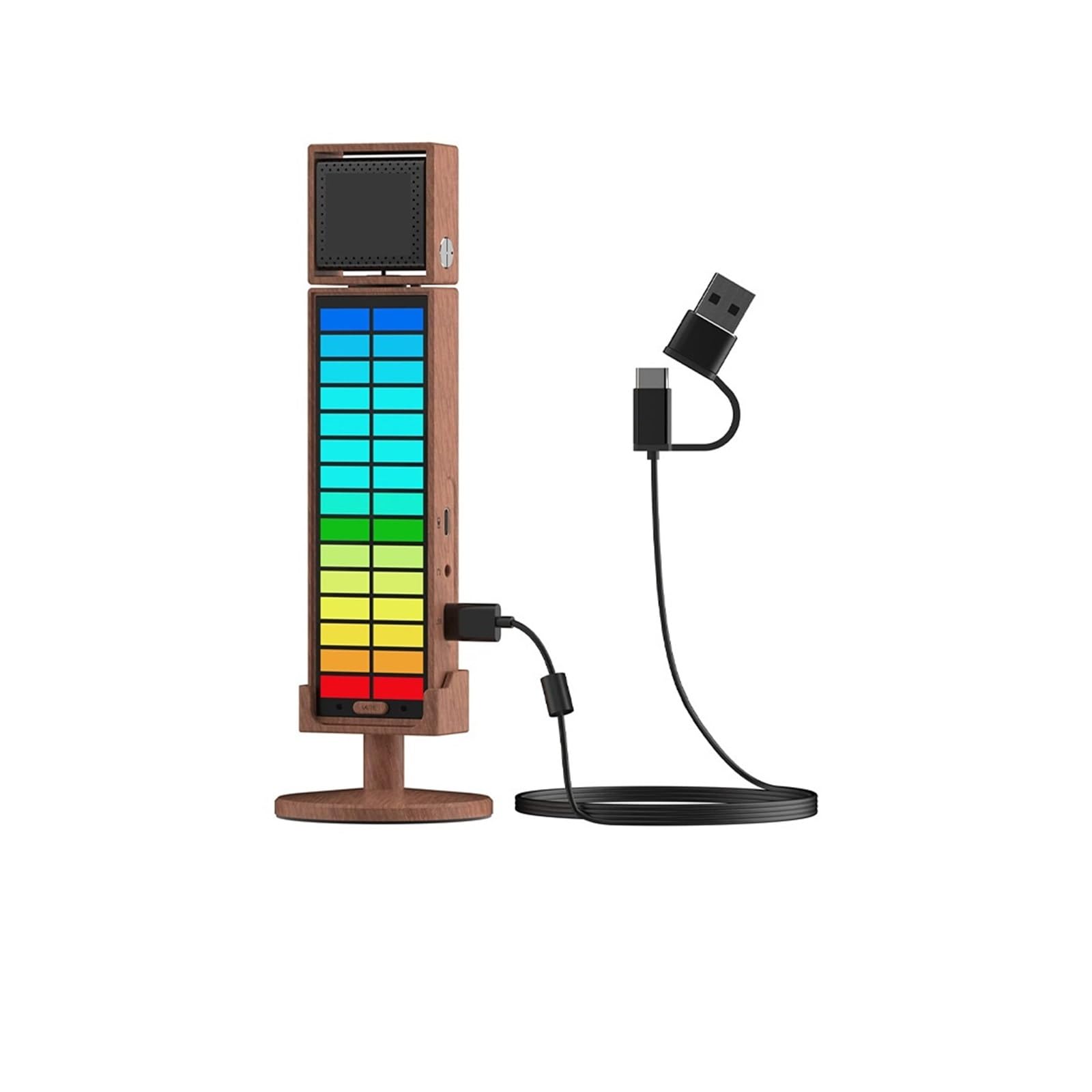Sprzęt do podcastów, RGB Umic mikrofon pojemnościowy kardioidalny USB do smartfona PC Laptop(USB RGB MIC)