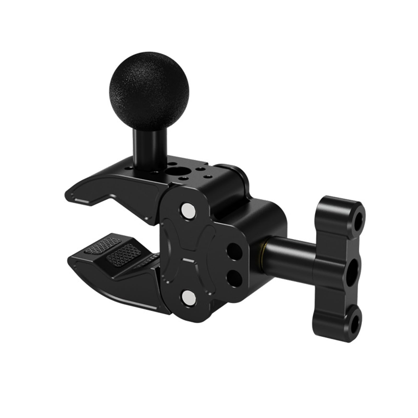 Staffa per action camera, super morsetto, regolabile a 360 gradi, con estensione da 1/4", convertitore treppiede per manubrio, accessorio per fotocamera resistente per vlog da viaggio