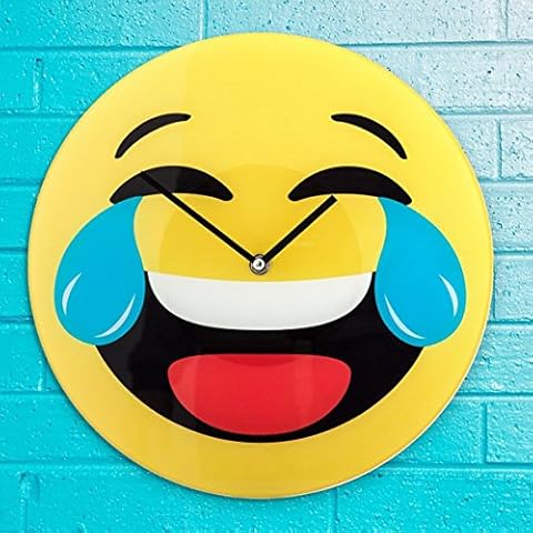 Laughing Emoji Wall Clock Cover