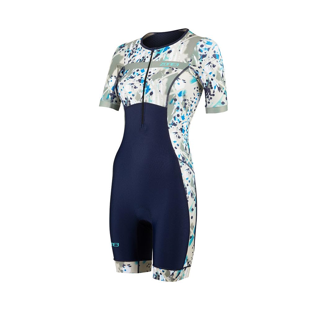 ZONE3 Women's Activate+ Short Sleeve Trisuit/One Piece Pro Triathlon Suit Made From Lycra Sport Fabric