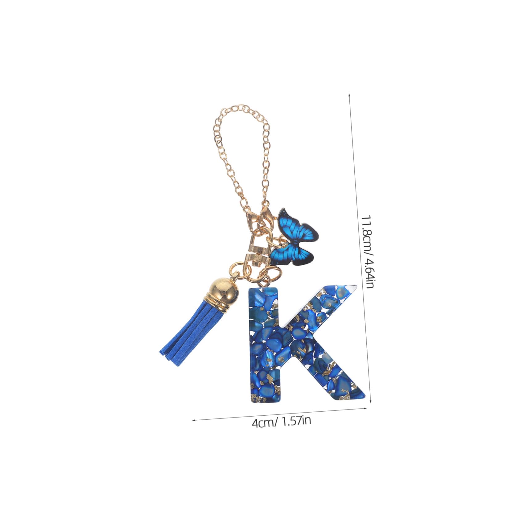 Ipetboom Sturdy Metal Water Bottle Charm Lightweight Letter Chain for Cup Handle for Sports and Id