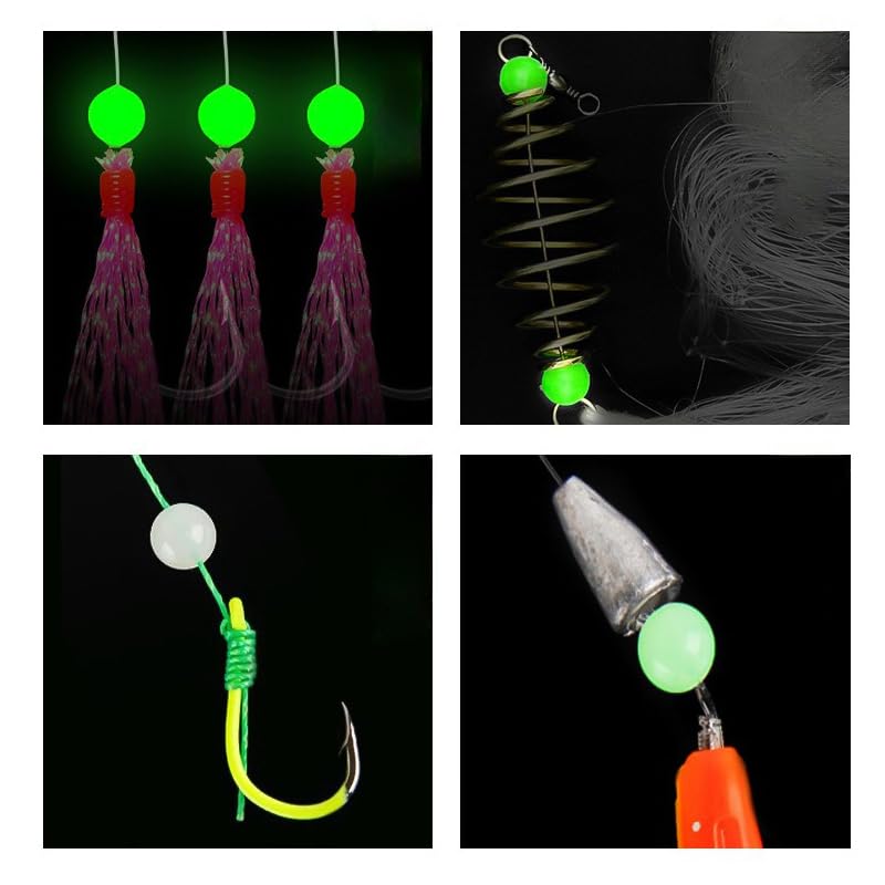 50 cuentas fluorescentes luminosas para pesca miniatura 3