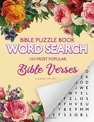 Bible Puzzle Book - Word Search : 100 Most Popular Bible Verses: Christian Word Find | 100 Puzzles | Bible Puzzle Book - Word Search : 100 Most Popular Bible Verses: Christian Word Find | 100 Puzzles |