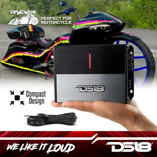 DS18 ION1200.1D Powerful and Compact Monoblock 1 Channel Amplifier Full Range 1200 Watts RMS @ 1-Ohm Class D - Micro Digital 1-Channel Car Amplifier - Remote Subwoofer Level Control Included - Image 5