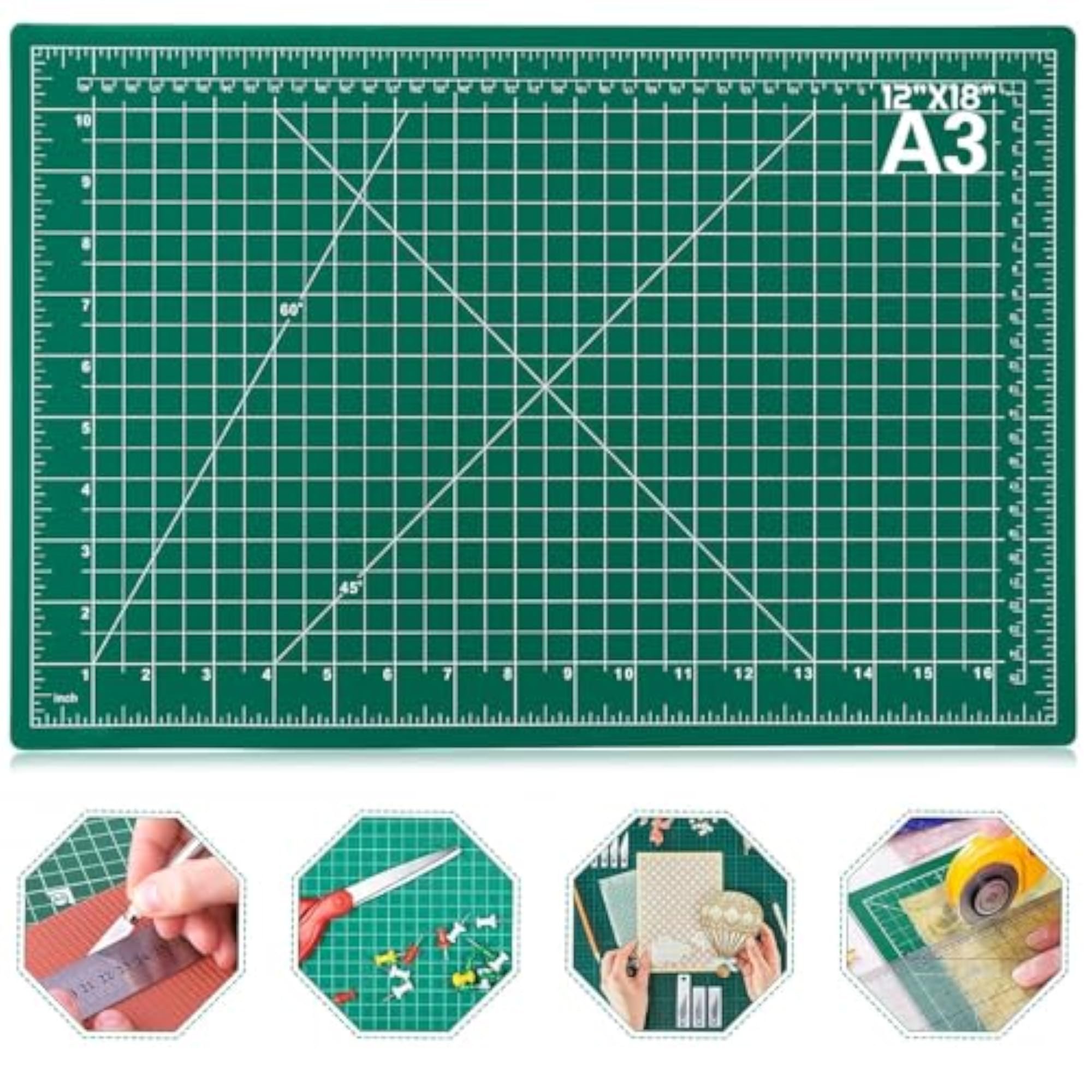 Rubber Professional Cutting Mat A3 Self-Healing