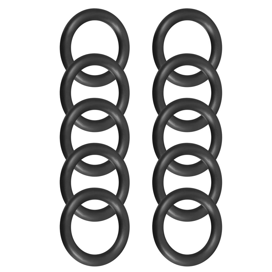 ROWORKX 10Pcs Nitrile Rubber O-Rings - 34mm OD x 24mm ID x 5mm Width Sealing Gaskets for Hose, Faucet, Plumbing, Automotive and General Repair Applications