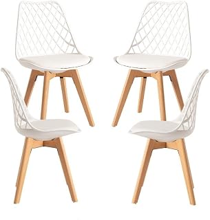 Regalos Miguel - Packs Sillas Comedor - Pack 4 Sillas Mima - Blanco