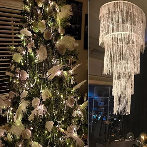 Cadena de cuentas decorativas de disco acrílico EMUKOEP para renovar tu hogar 6