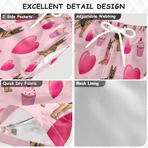 Swimming Shorts for Boys, Little Boy Swim Trunks 2t, German Shepherd Dogs3