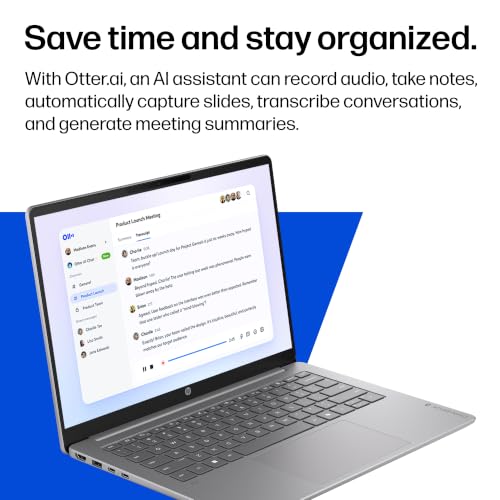 Image of HP OmniBook 3 14 inch Next Gen AI PC, 2K Display, Snapdragon X X1-26-100, 16 GB RAM, 512 GB SSD, Qualcomm Adreno GPU, Windows 11 Home, Nouvelle Silver, 14-hz0388nr