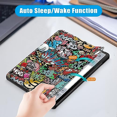 Coque Galaxy Tab S9 11" graffiti avec support et veille auto