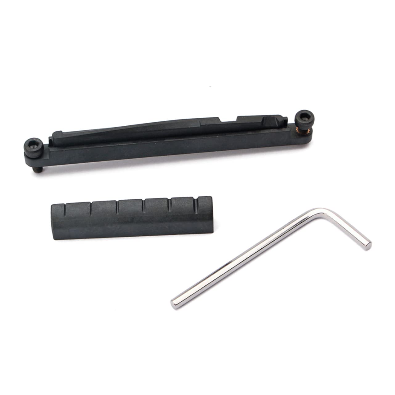 BESTonZON Adjustable Guitar Nut Saddle Lower Pillow for Acoustic Guitar Includes 43mm Upper Nut